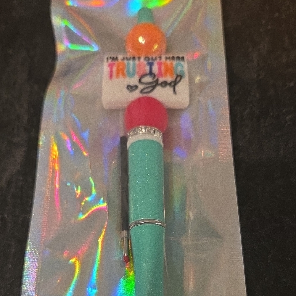 Colorful Trusting God Kids Pen - Picture 2 of 2
